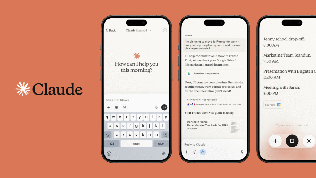 Claude App von Antrophic